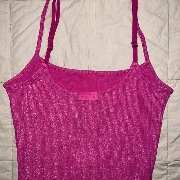 SKIMS SOFT LOUNGE SHIMMER LONG SLIP DRESS - Picture 9 of 9